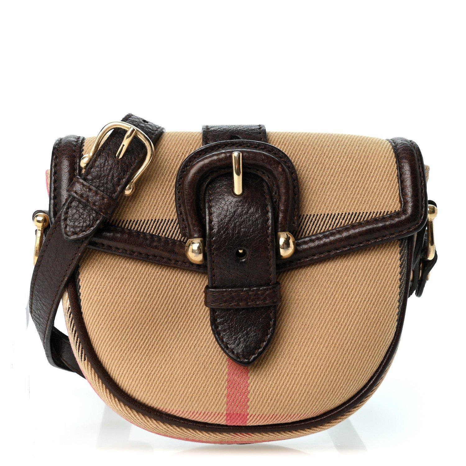 Burberry Burberry House Check Mini Crossbody Bag Brown
