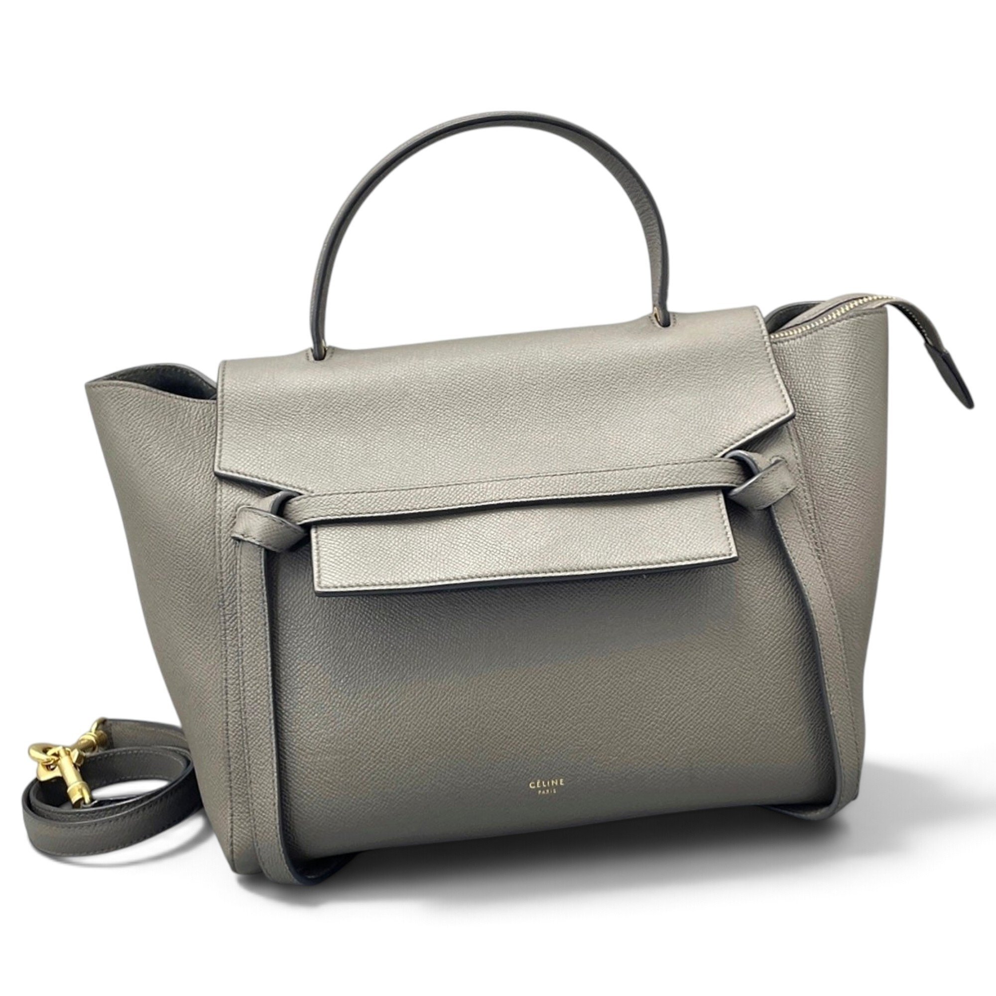 Belt leather handbag