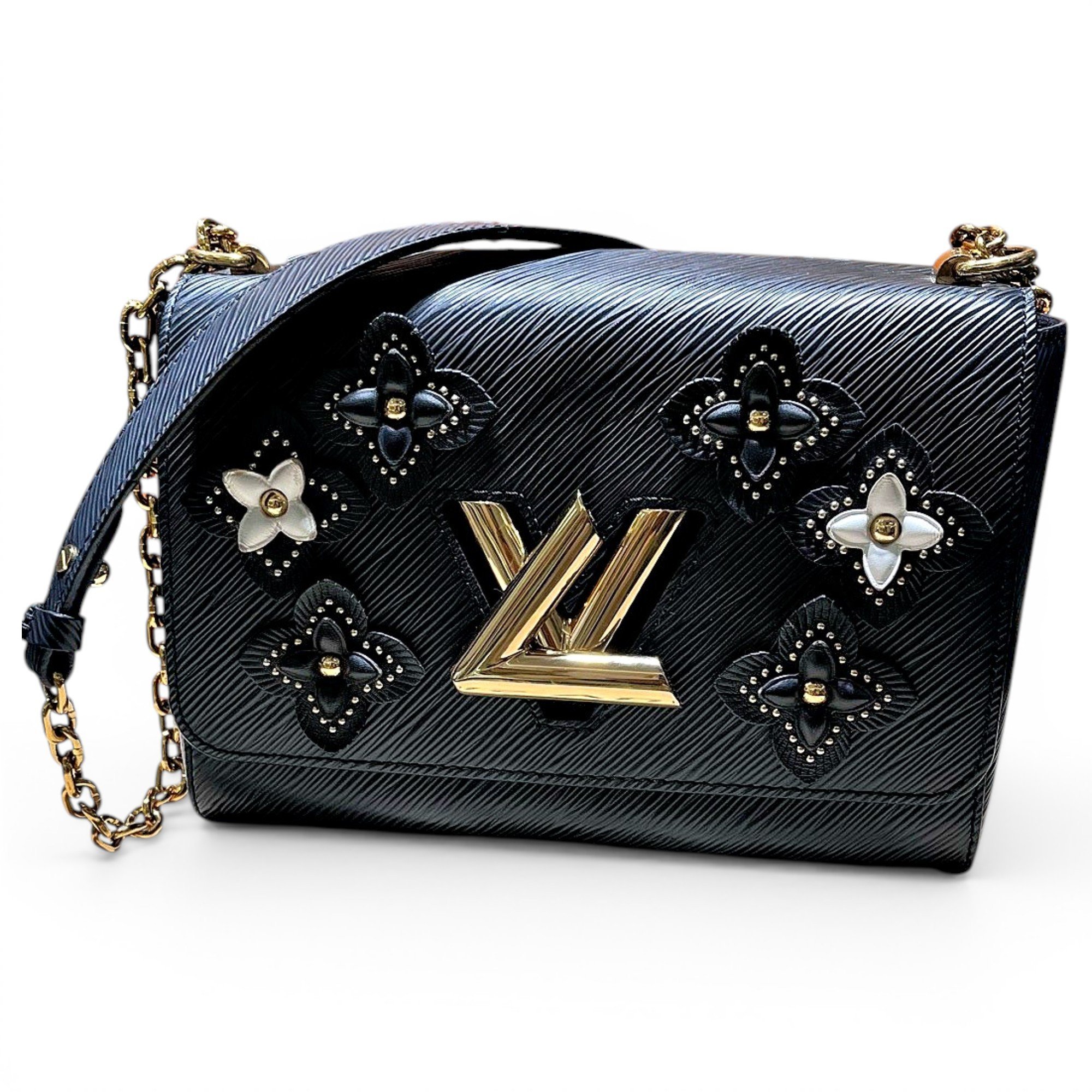 Twist leather crossbody bag