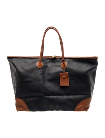 Bottega Veneta Leather Weekender Bag Vintage