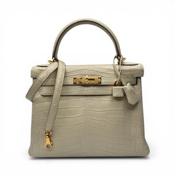 Hermes Matte Niloticus Crocodile Kelly 28