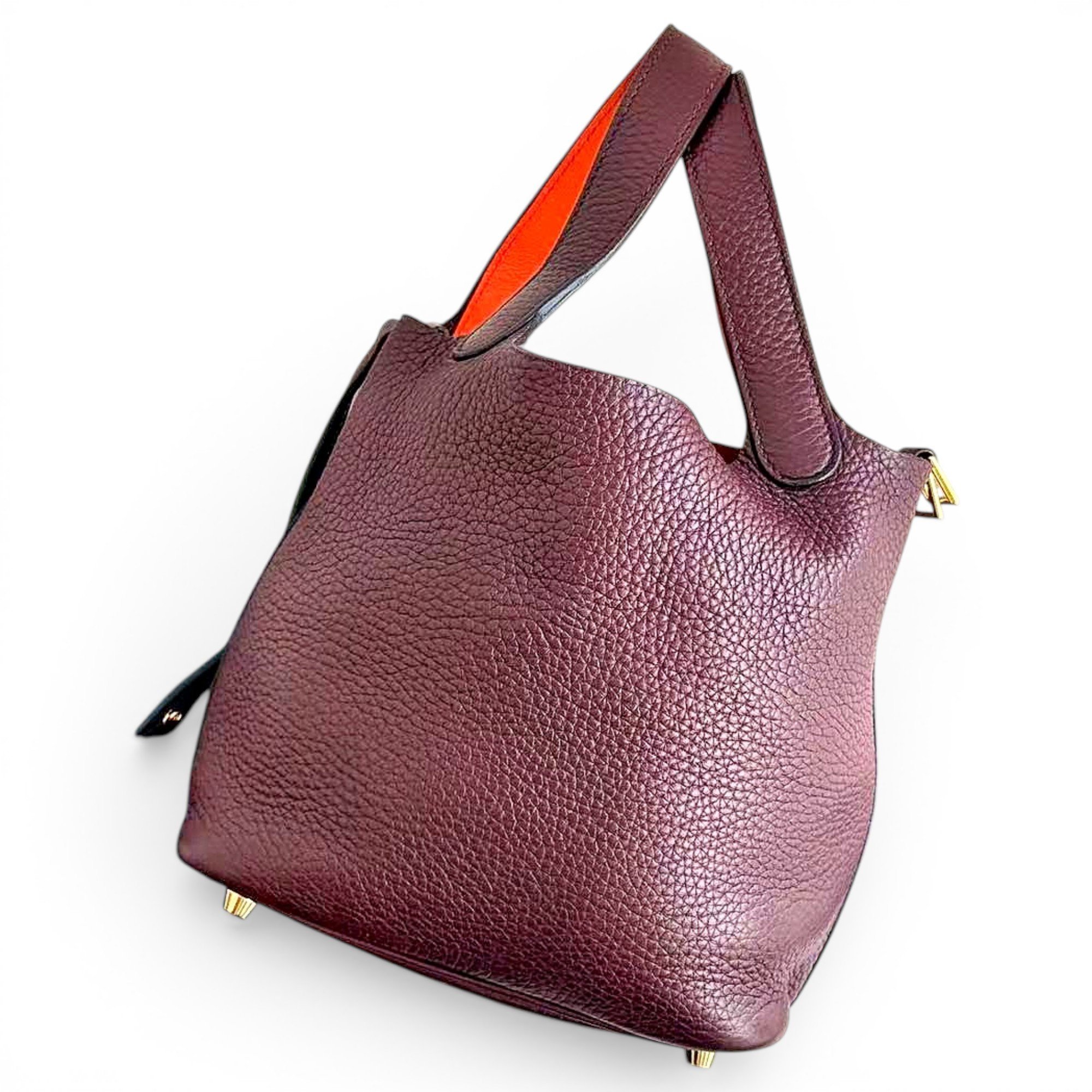 Picotin leather handbag