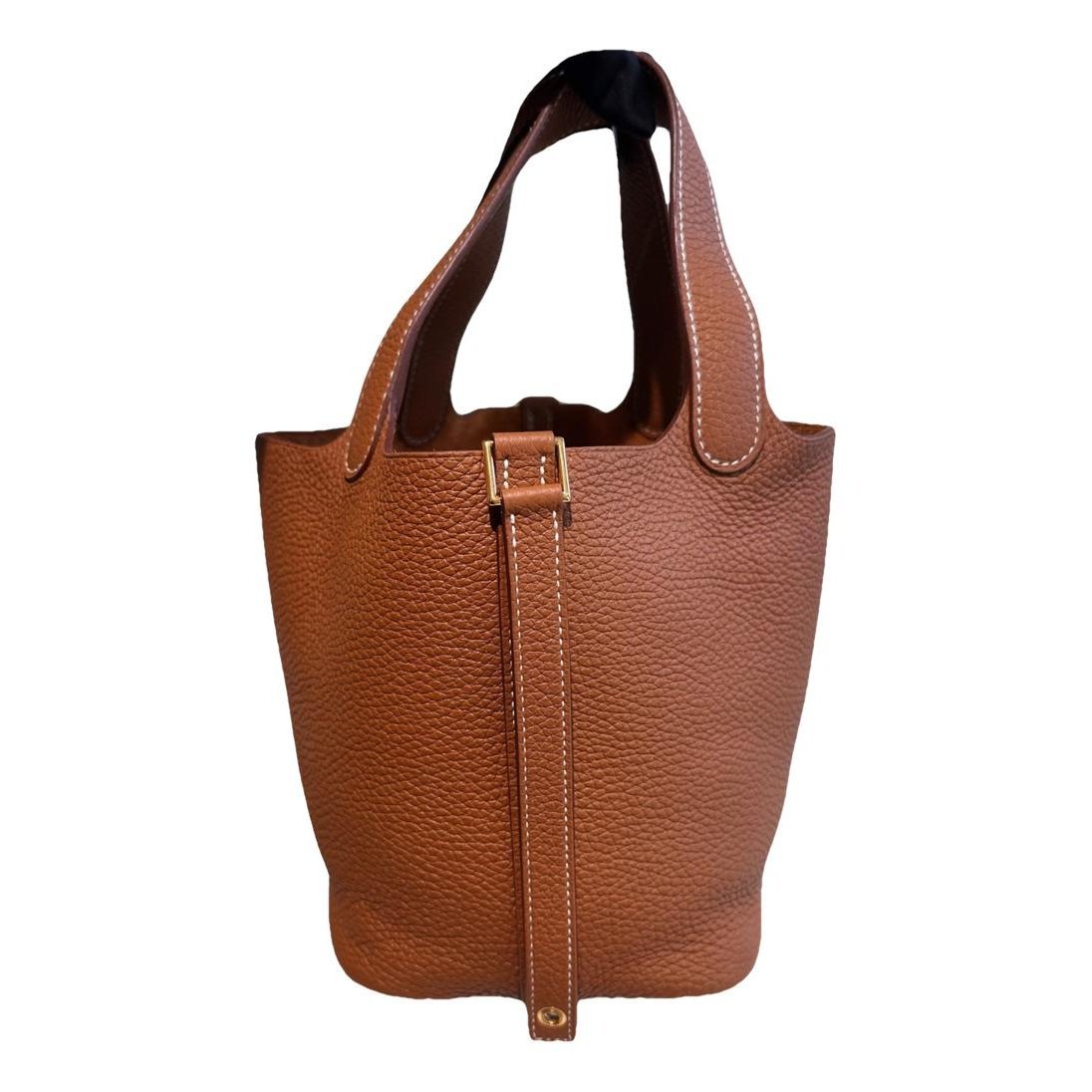 Picotin leather tote