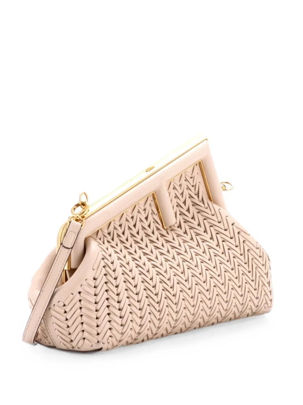First Bag Woven Leather Small clutch bag