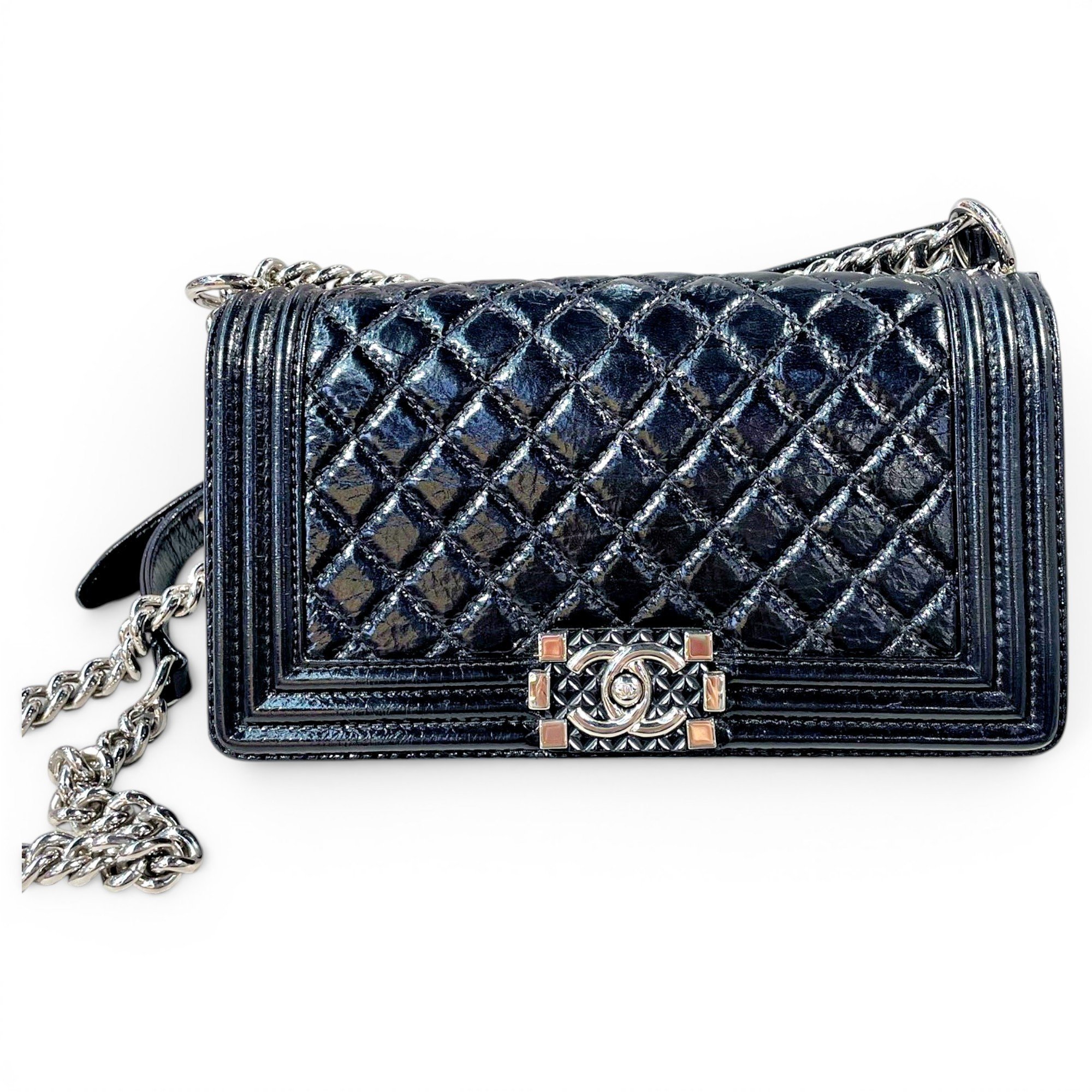 Boy leather crossbody bag