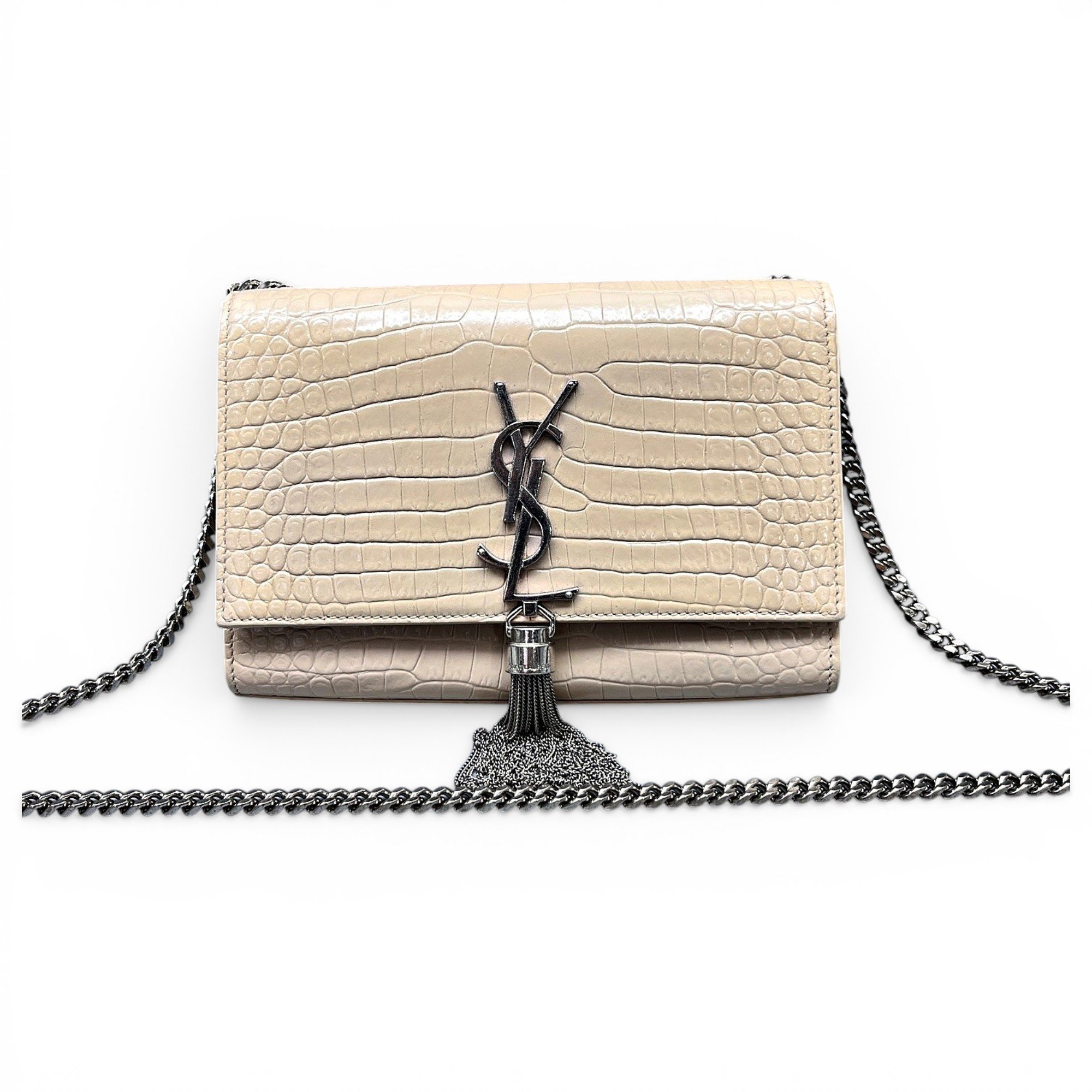 Pompom Kate leather handbag