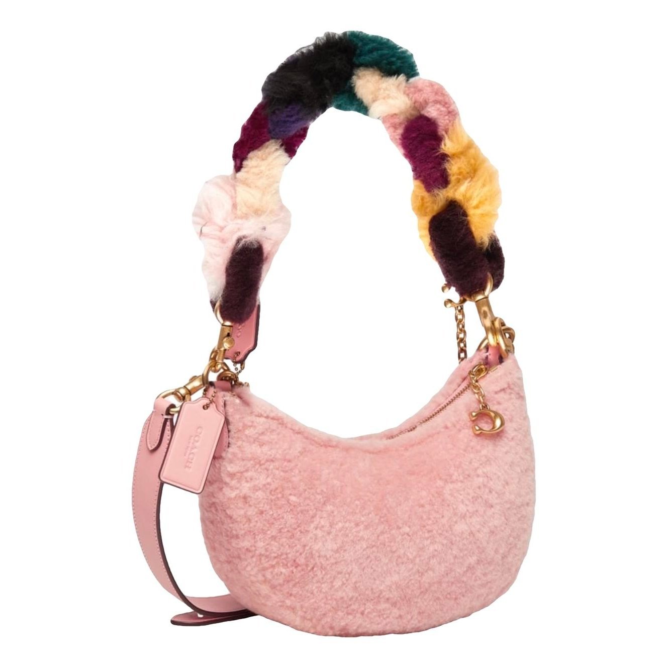 Faux fur crossbody bag