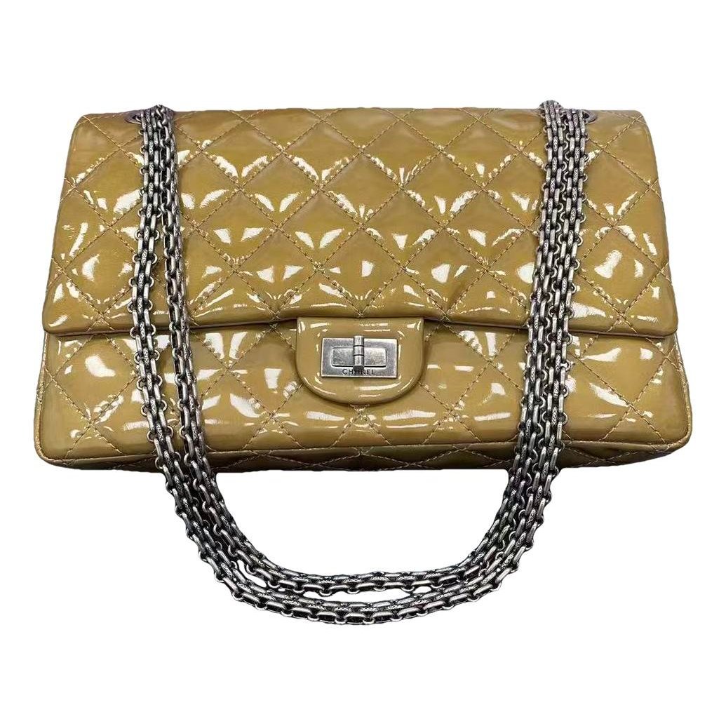 Patent leather handbag