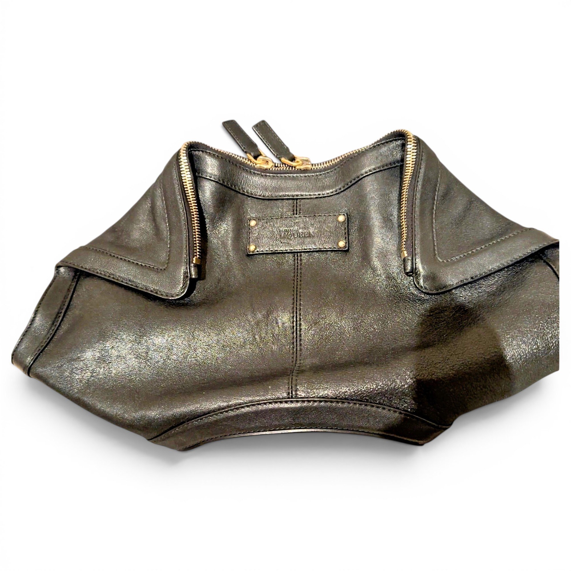 Manta leather handbag
