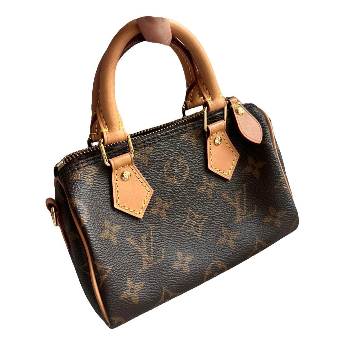 Nano Speedy / Mini HL leather crossbody bag