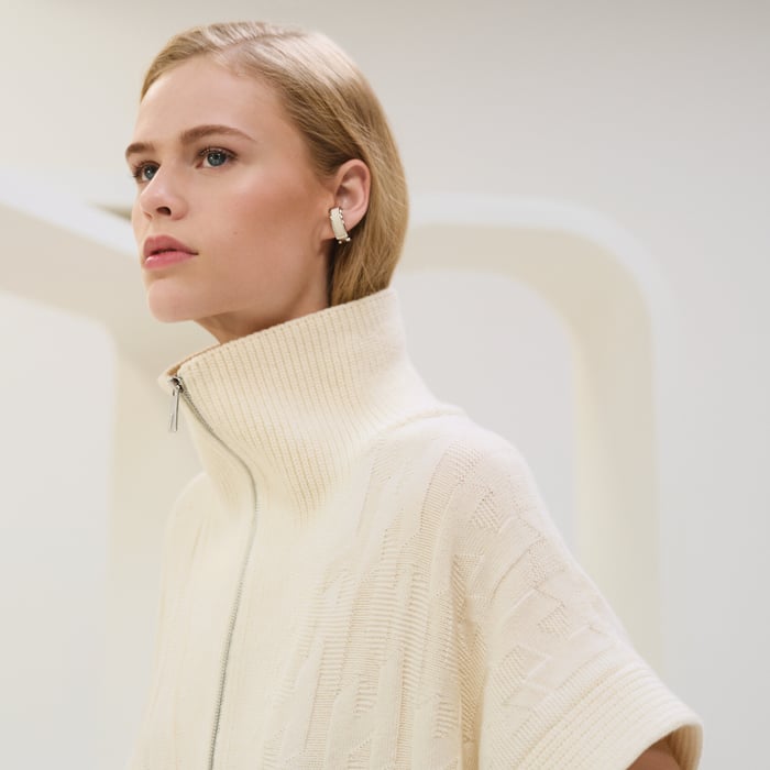 Blanc Naturel "H" Sweatshirt Dress