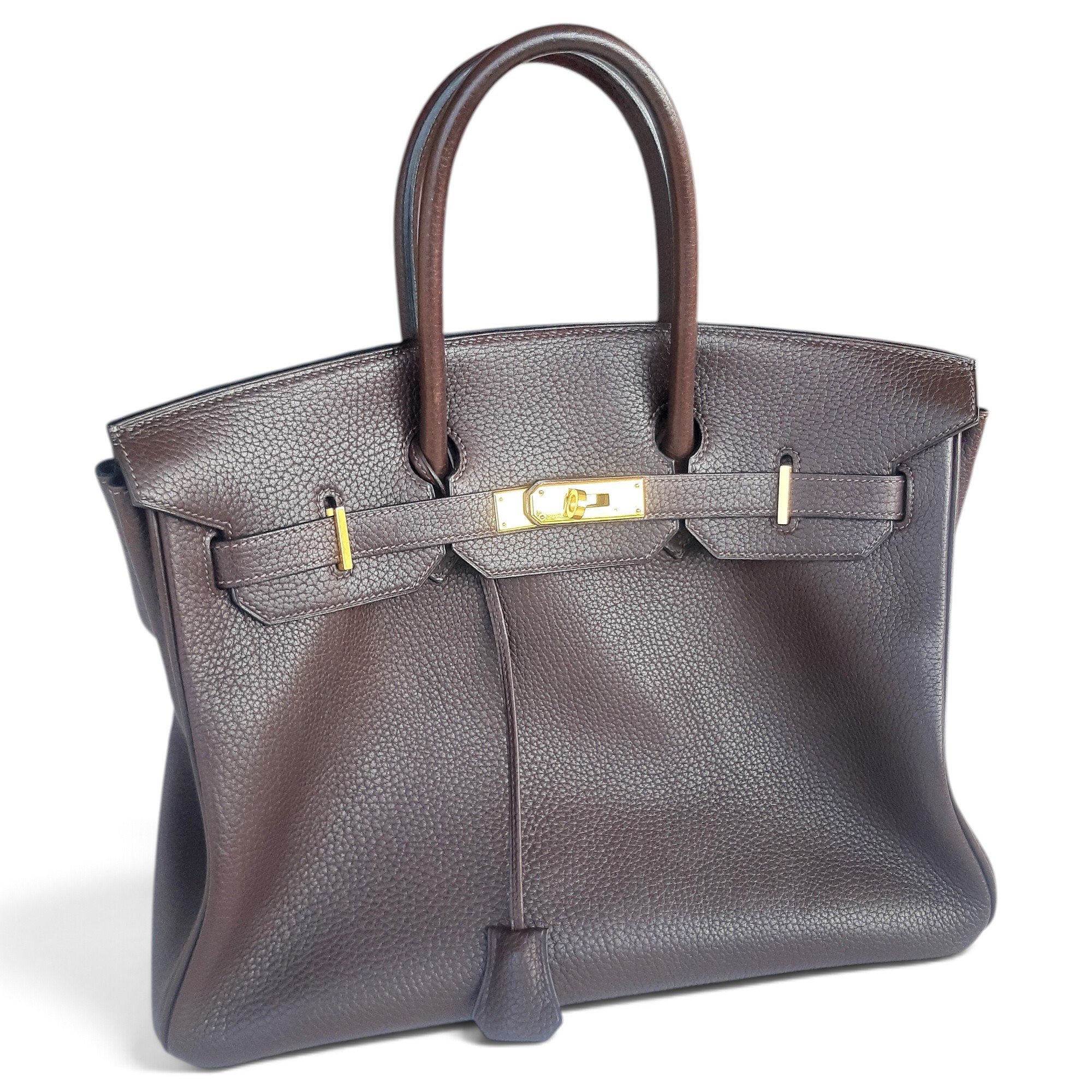 Birkin 35 leather handbag