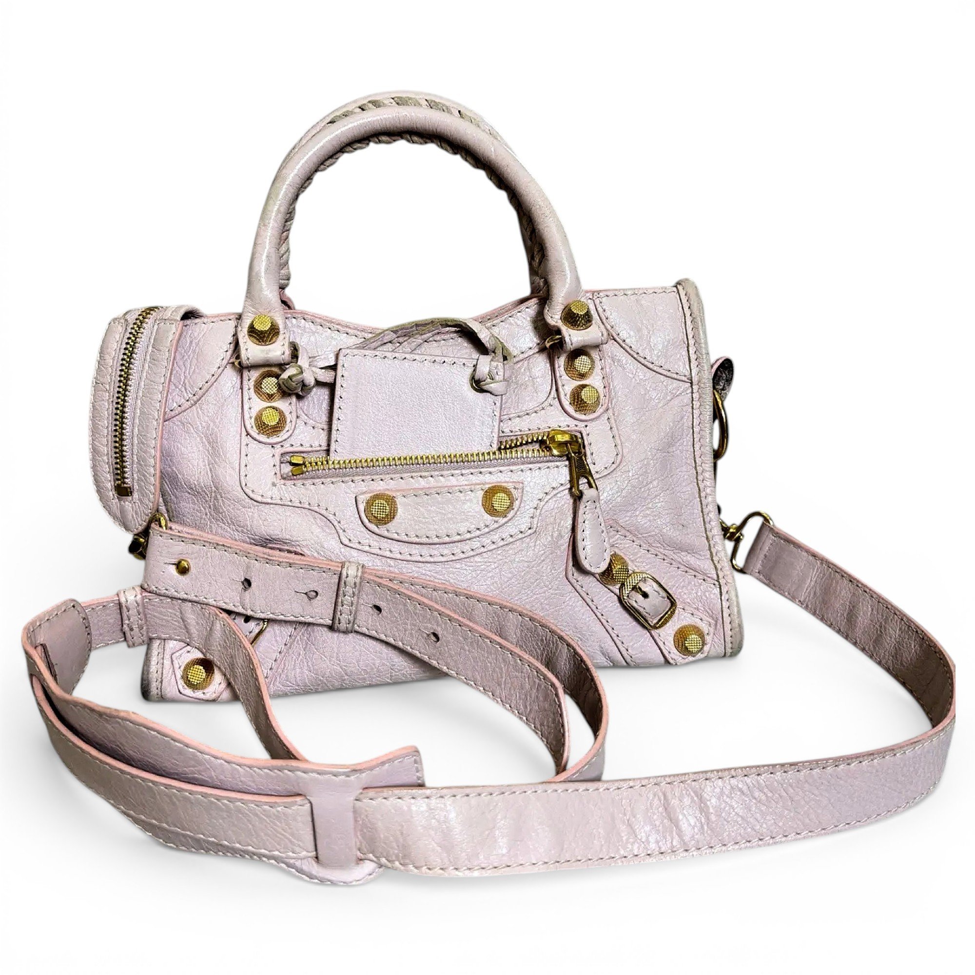 City leather crossbody bag