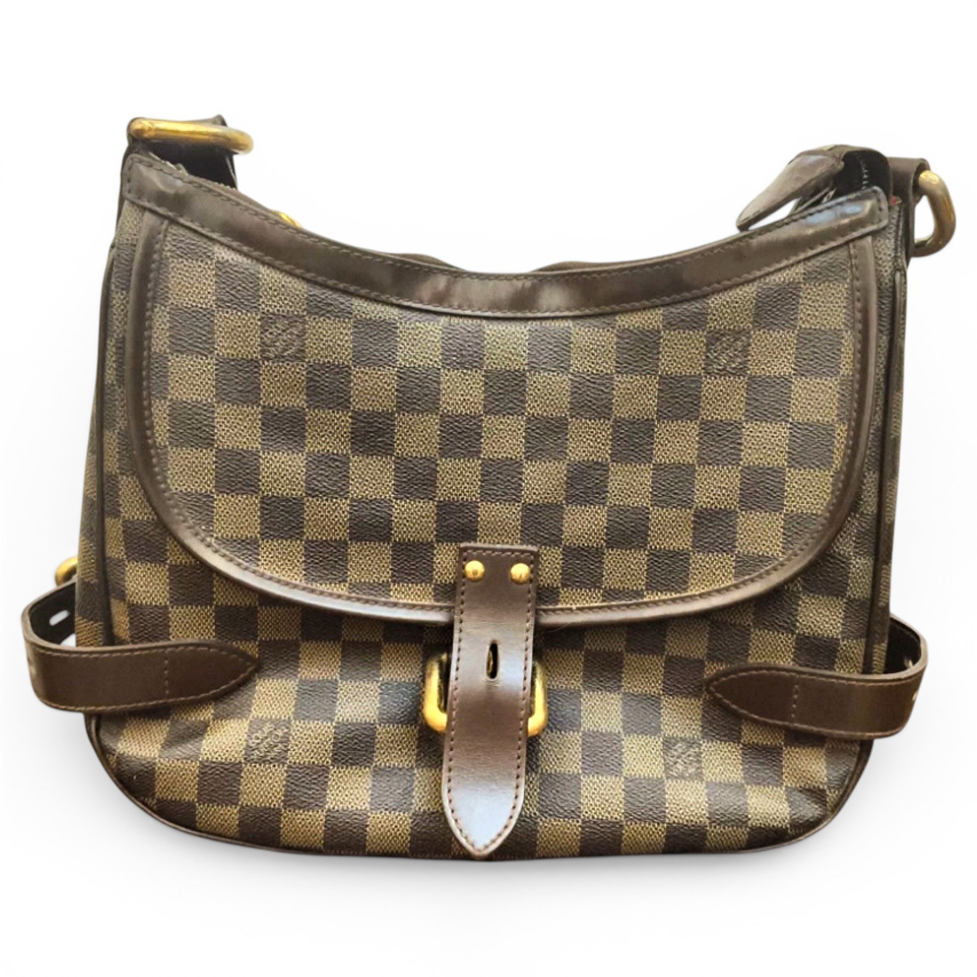 Biface leather handbag