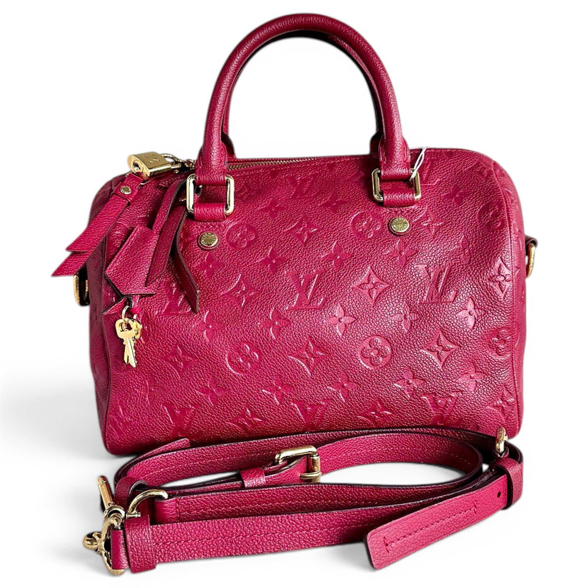 Speedy leather handbag