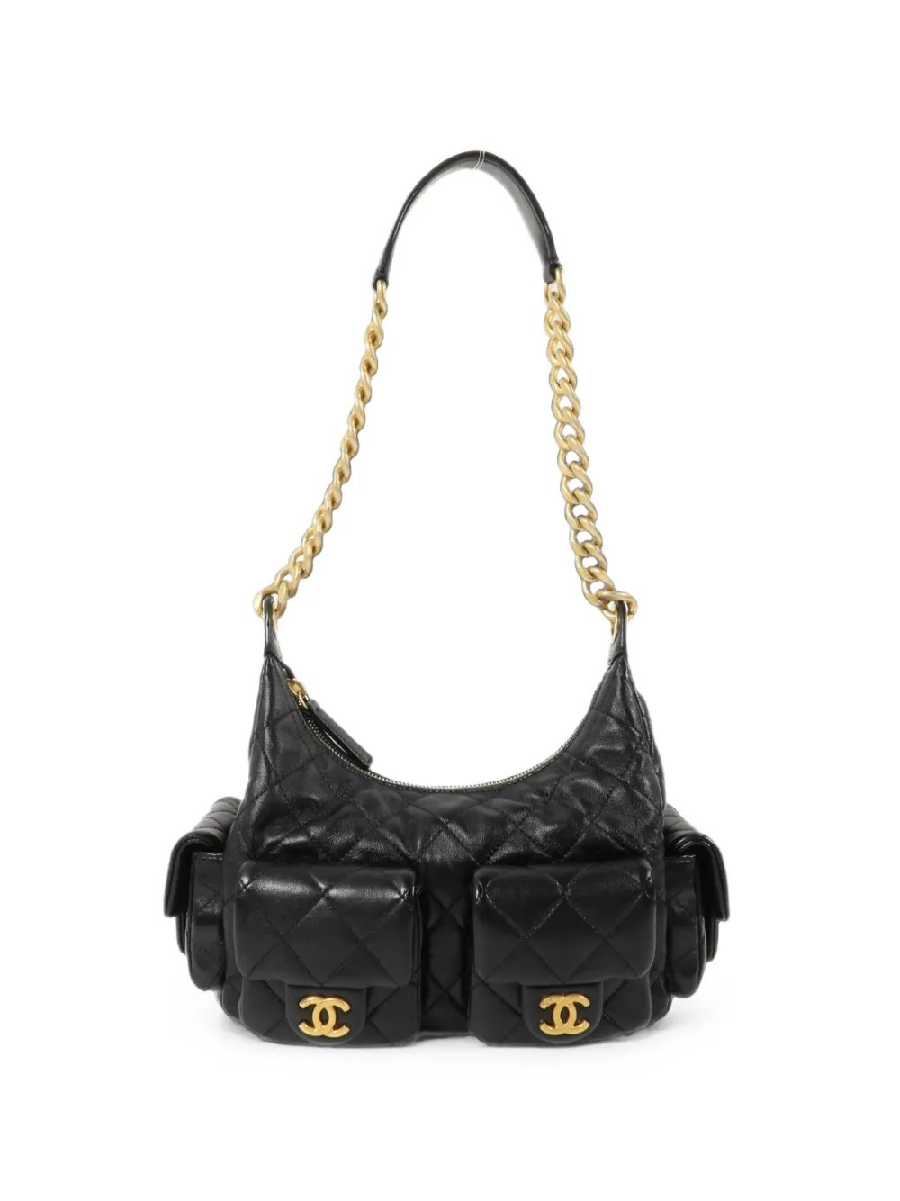 CC turn-lock shoulder bag