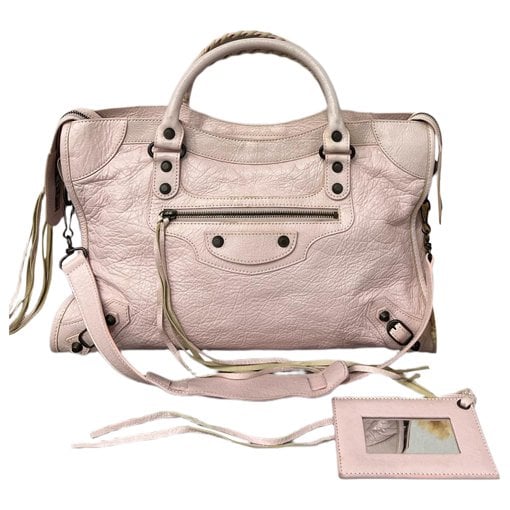 Classic Metalic leather handbag