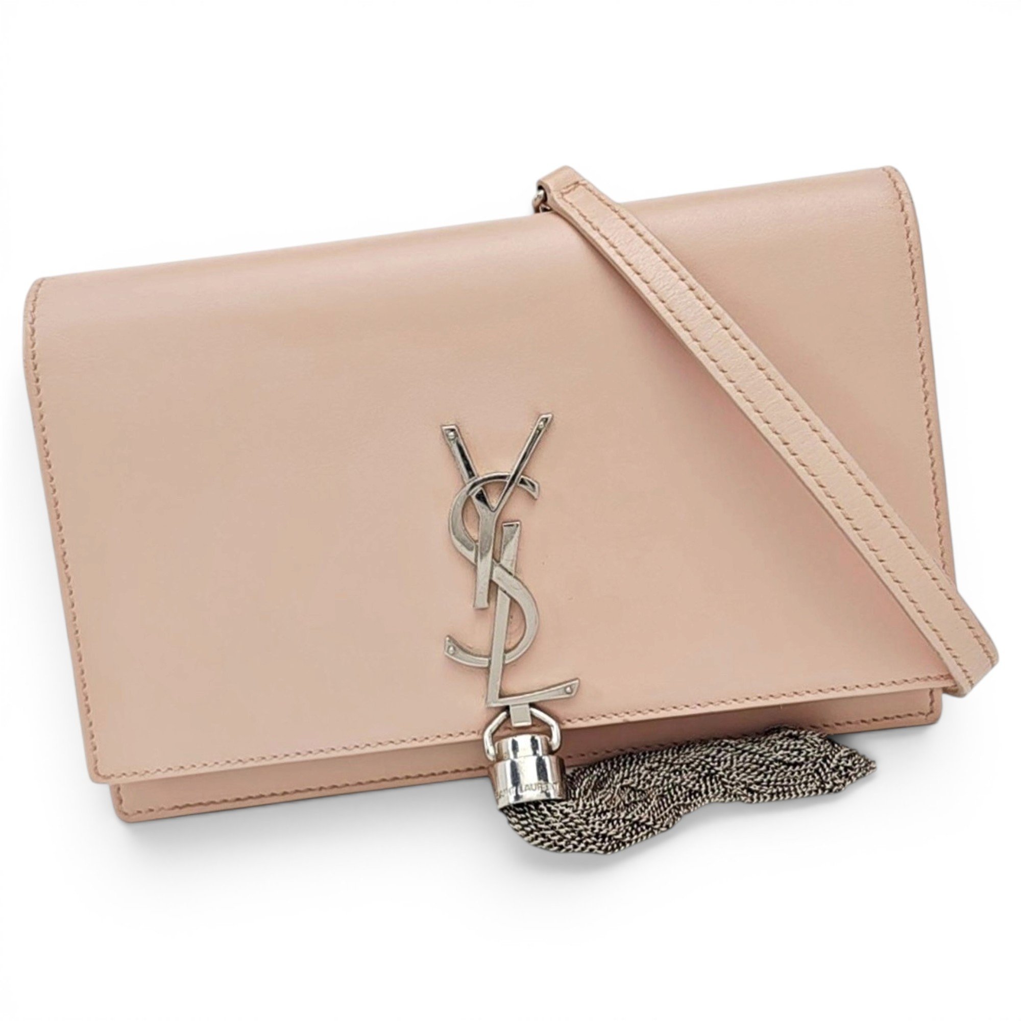 Pompom Kate leather handbag