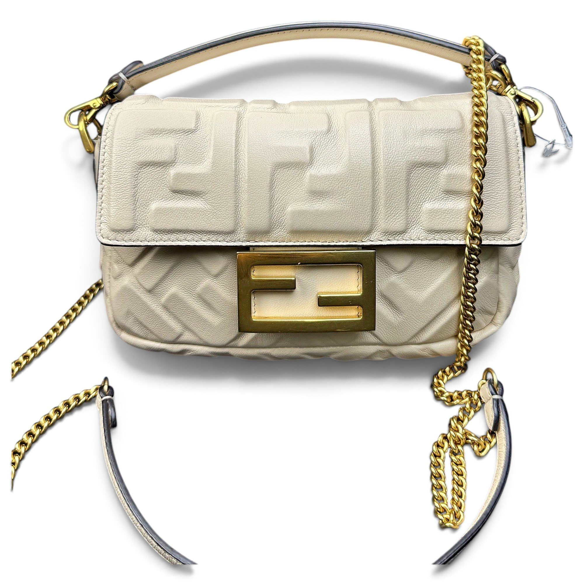 Baguette leather handbag