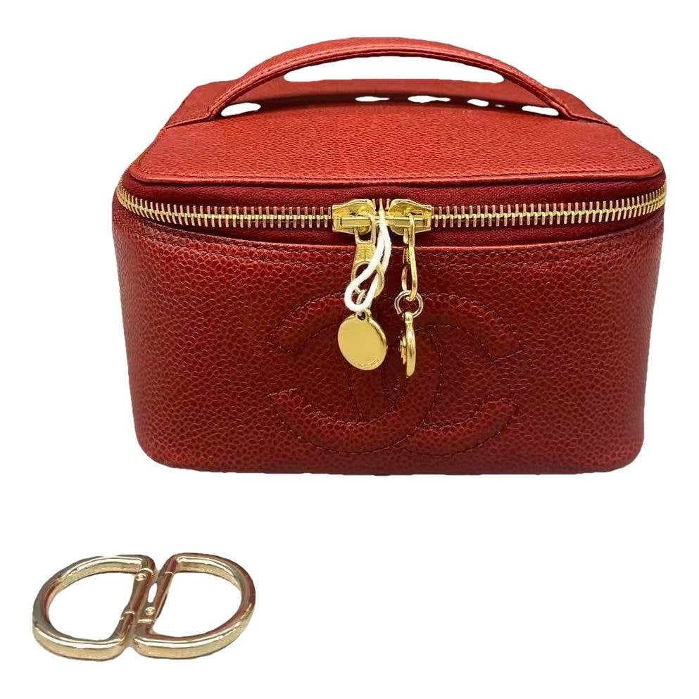 Vanity leather handbag