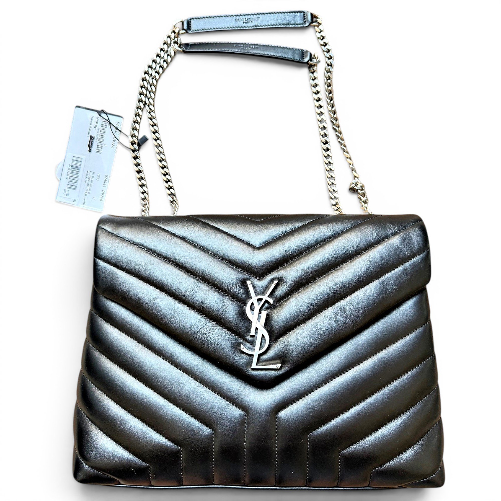 Leather clutch bag