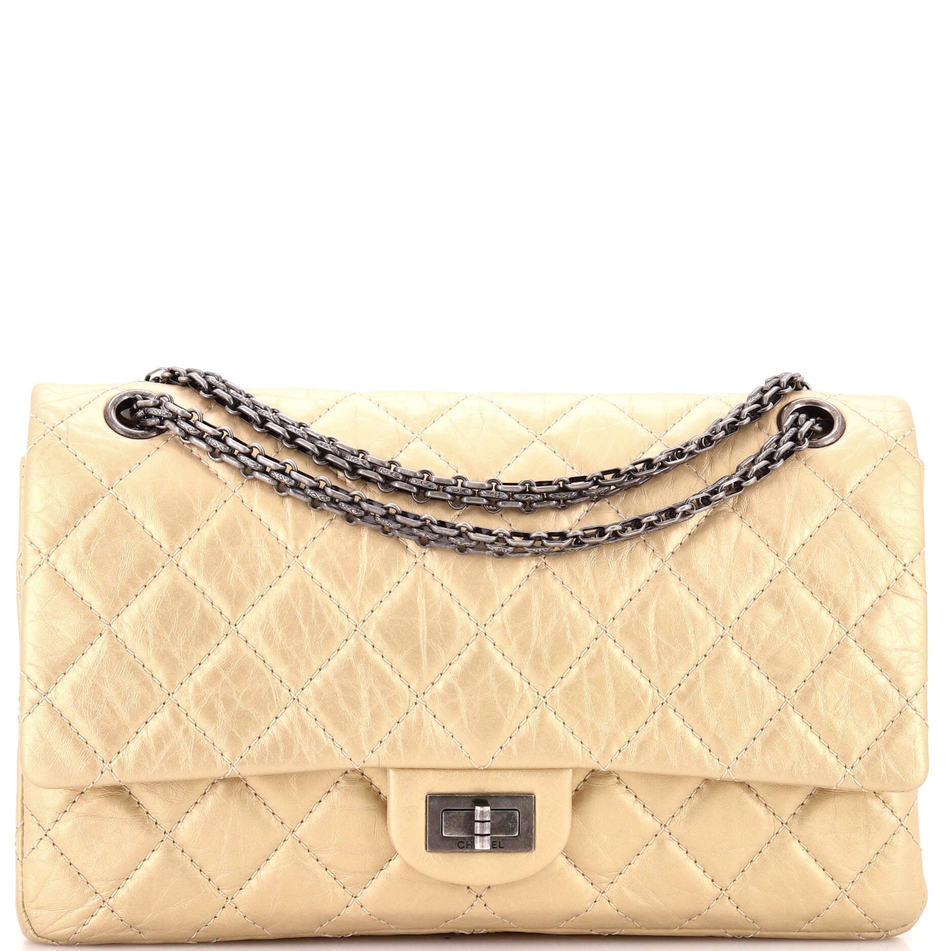 Reissue 2.55 Flap Bag Quilted Aged Calfskin 226