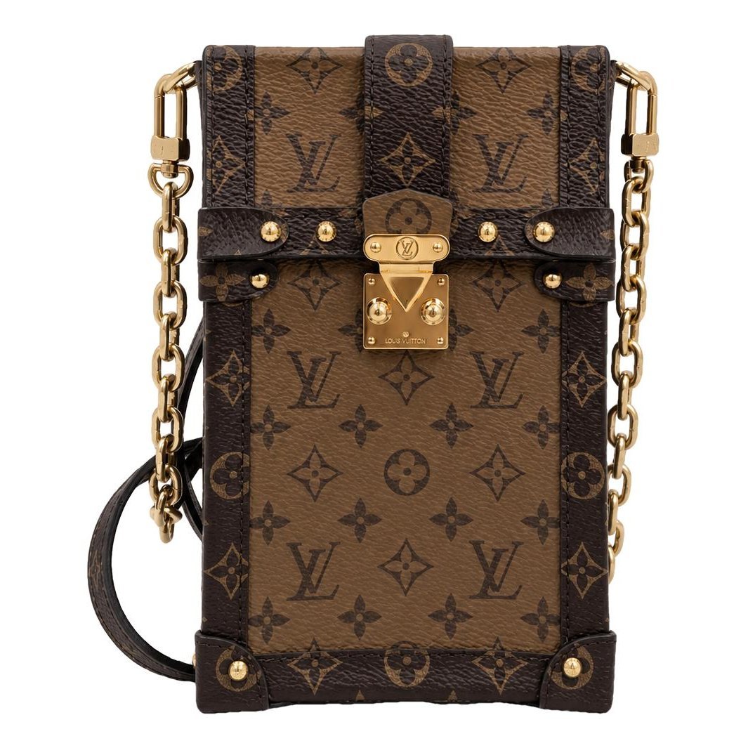 Pochette Trunk Verticale leather crossbody bag