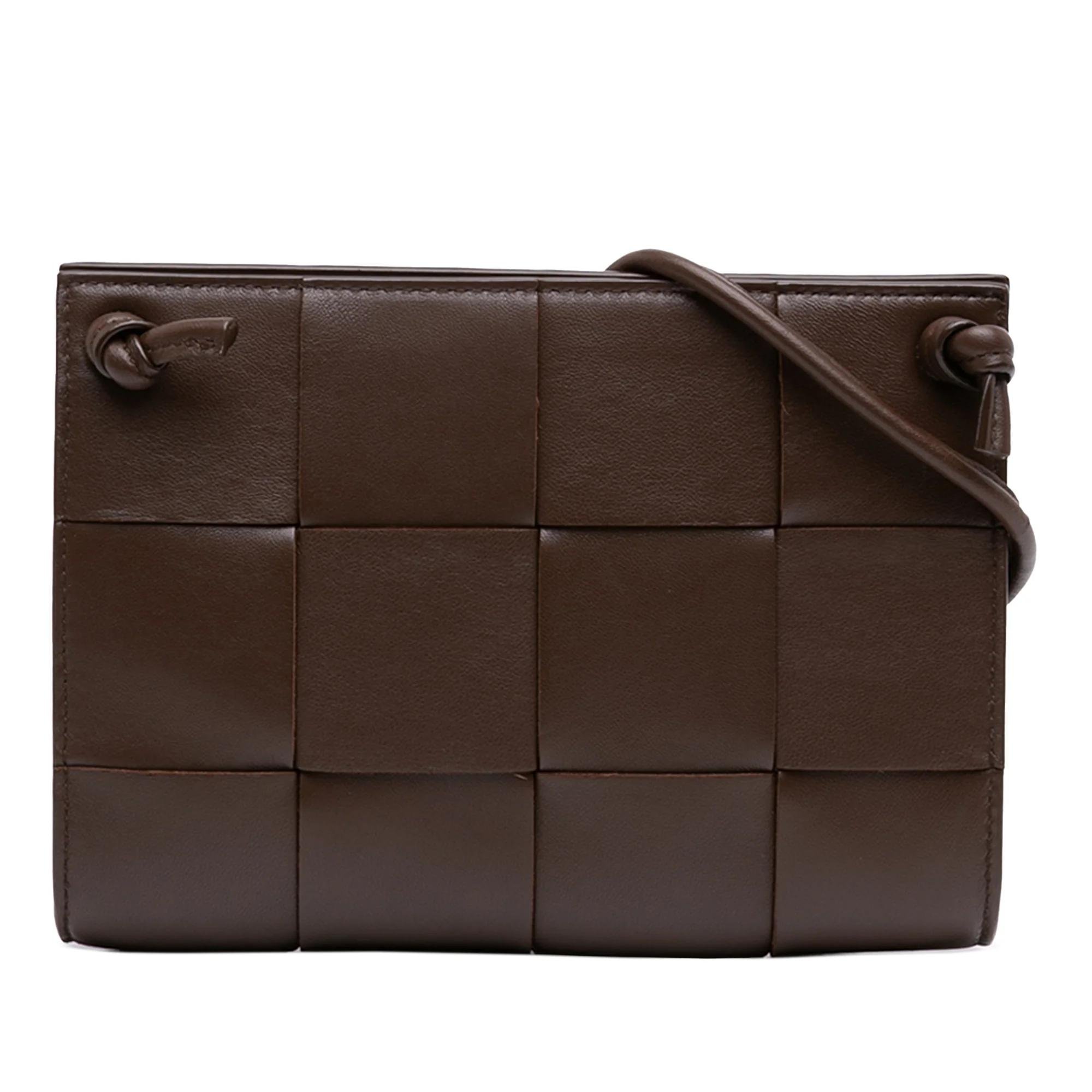 Cassette leather handbag