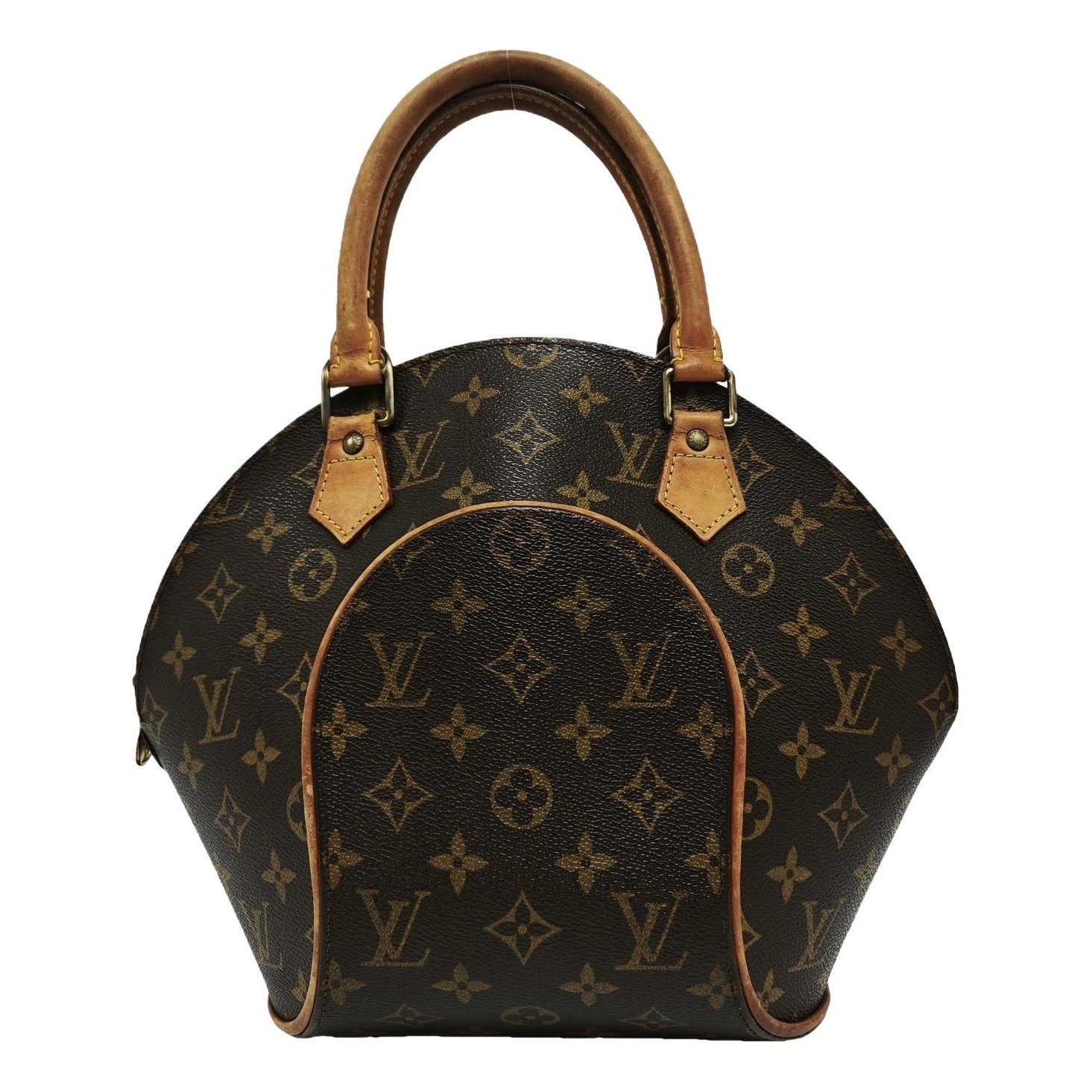 Ellipse leather handbag
