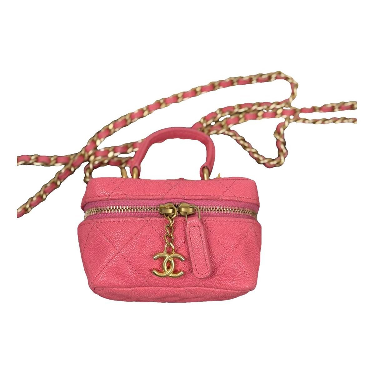 Trendy CC Vanity leather handbag