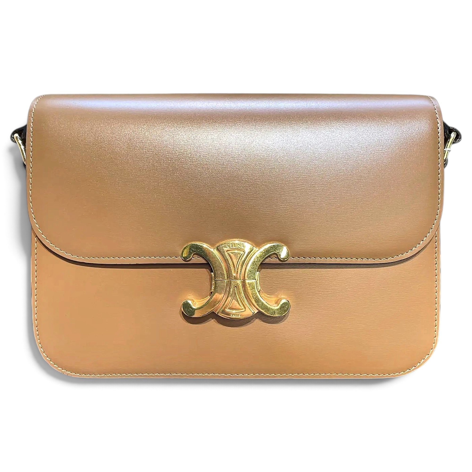 Triomphe leather handbag