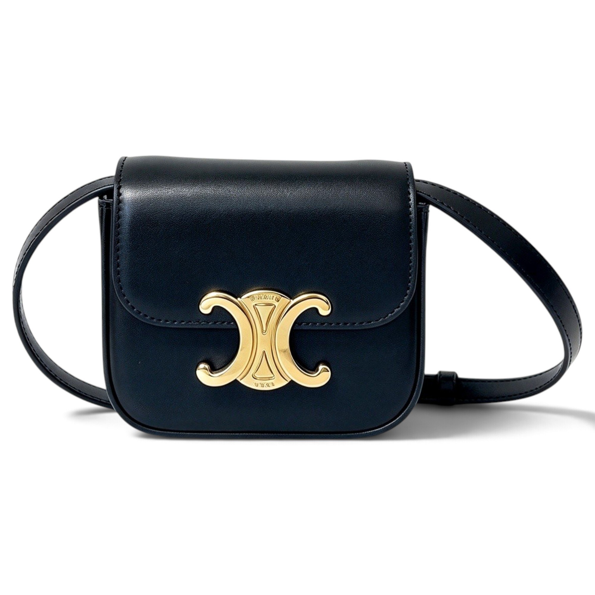 Triomphe leather crossbody bag