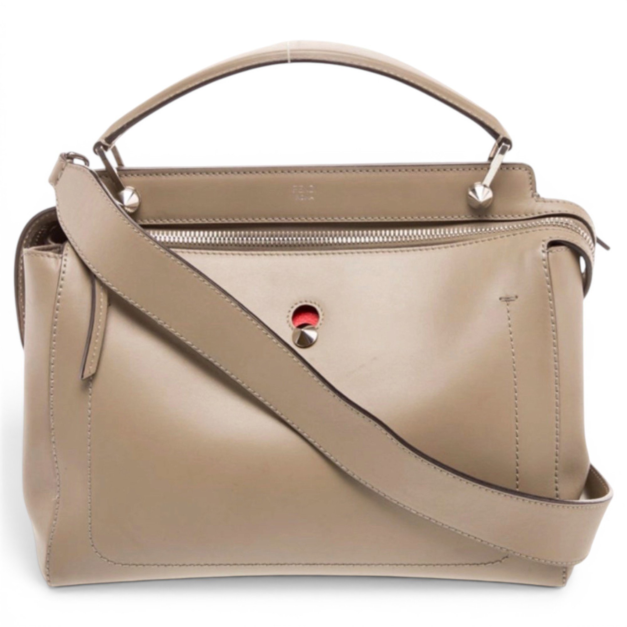 Dot Com leather handbag
