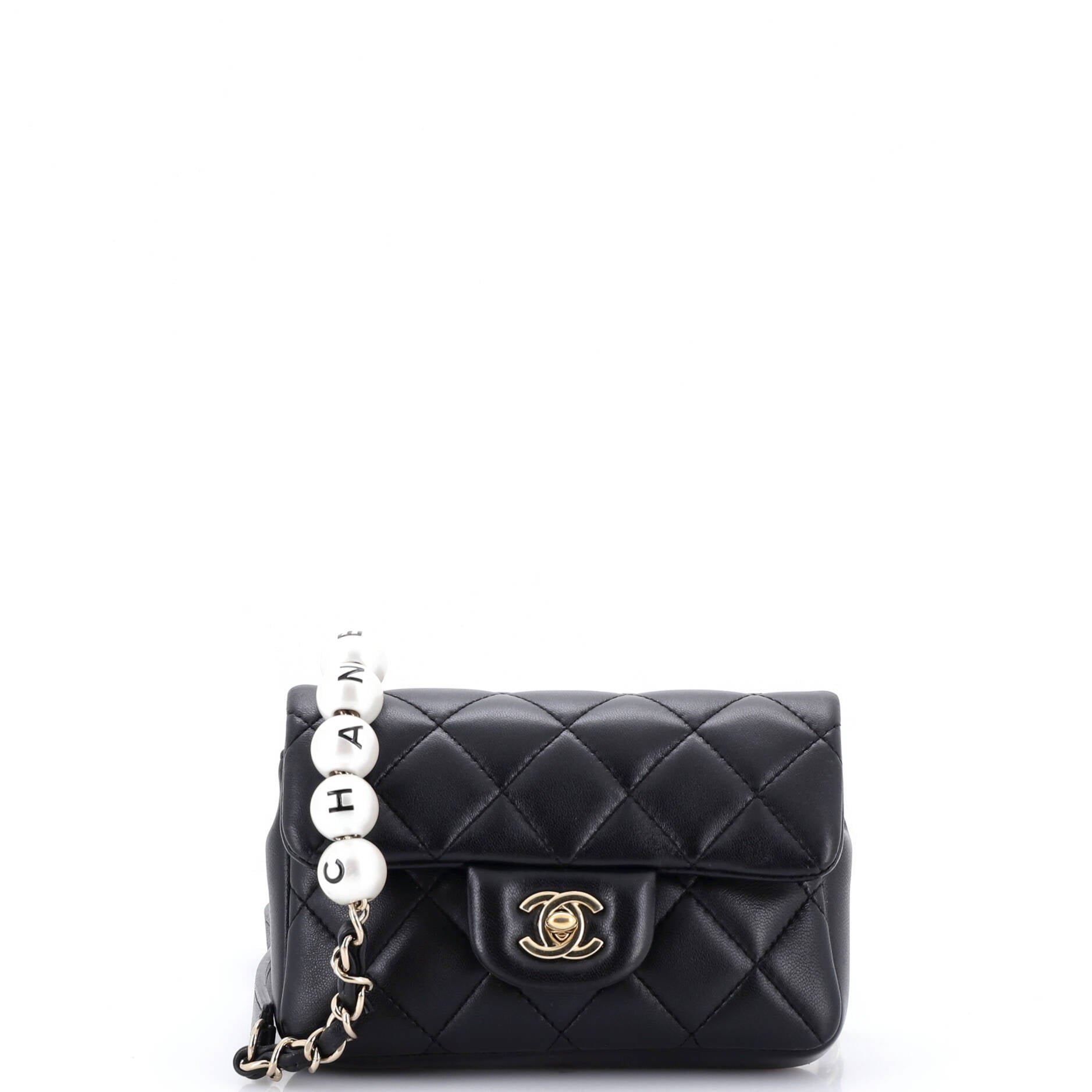 My Precious Pearls Waist Bag Quilted Lambskin Mini