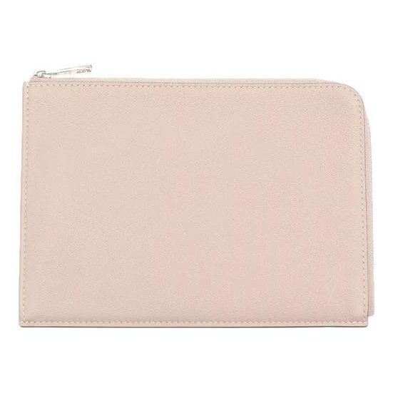 Leather clutch bag