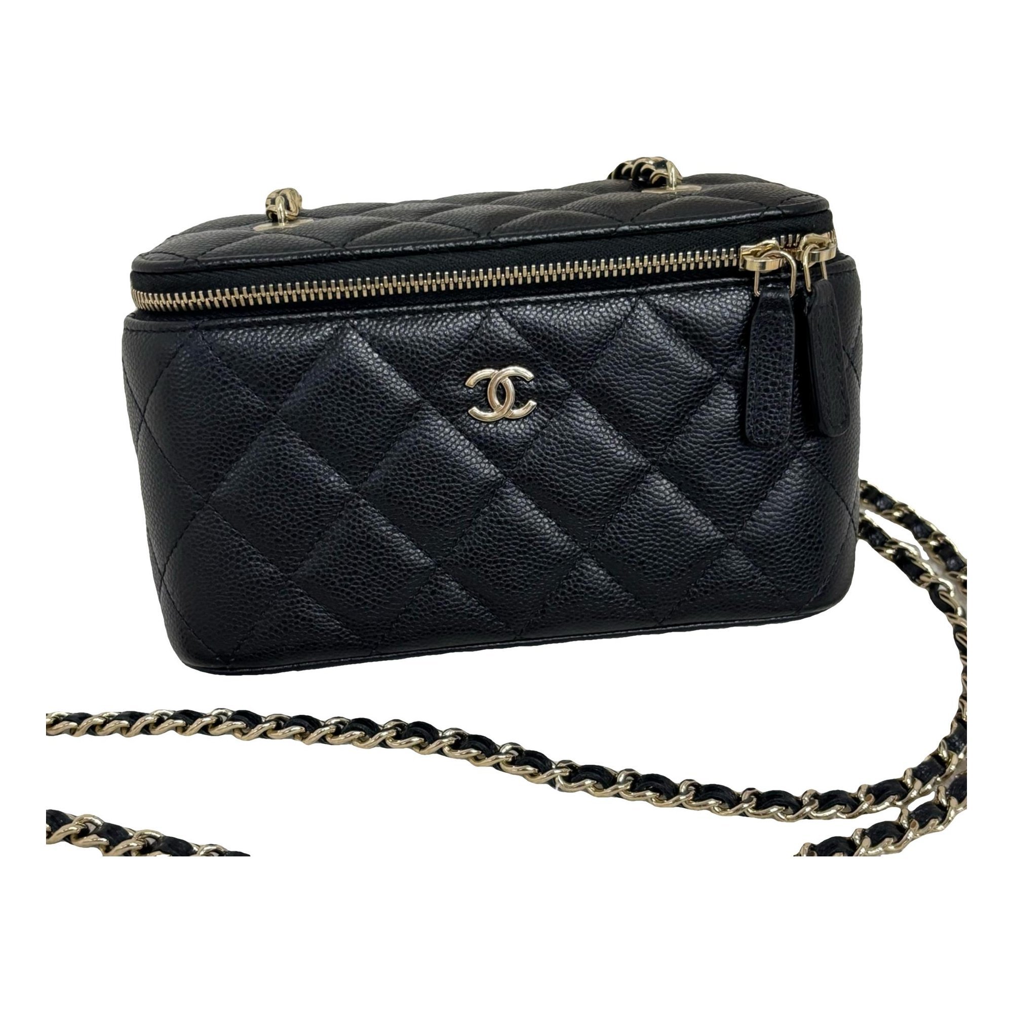 Vanity leather handbag