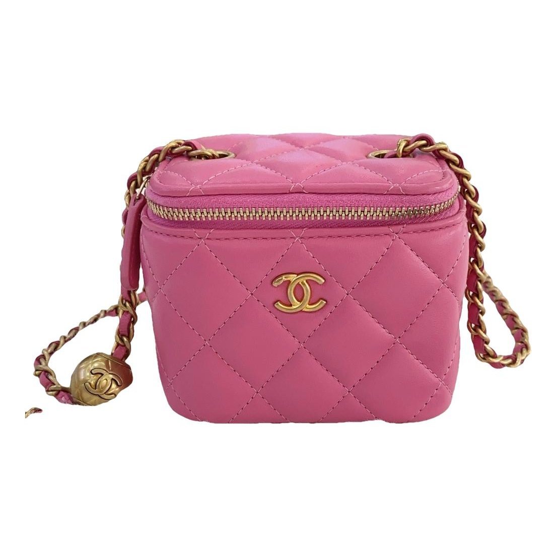 Trendy CC Vanity leather handbag