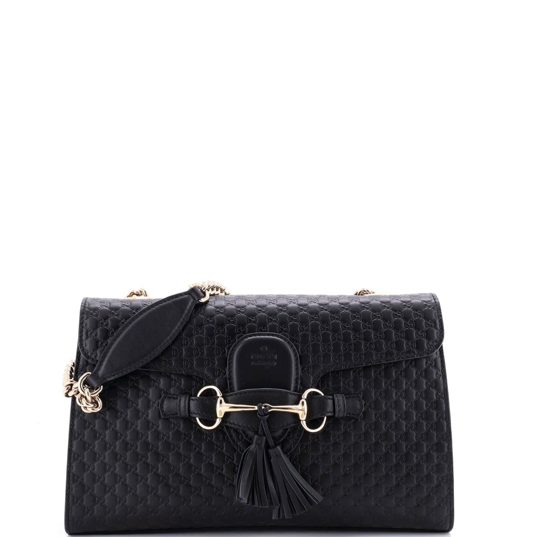 Emily Chain Flap Bag Microguccissima Leather Medium