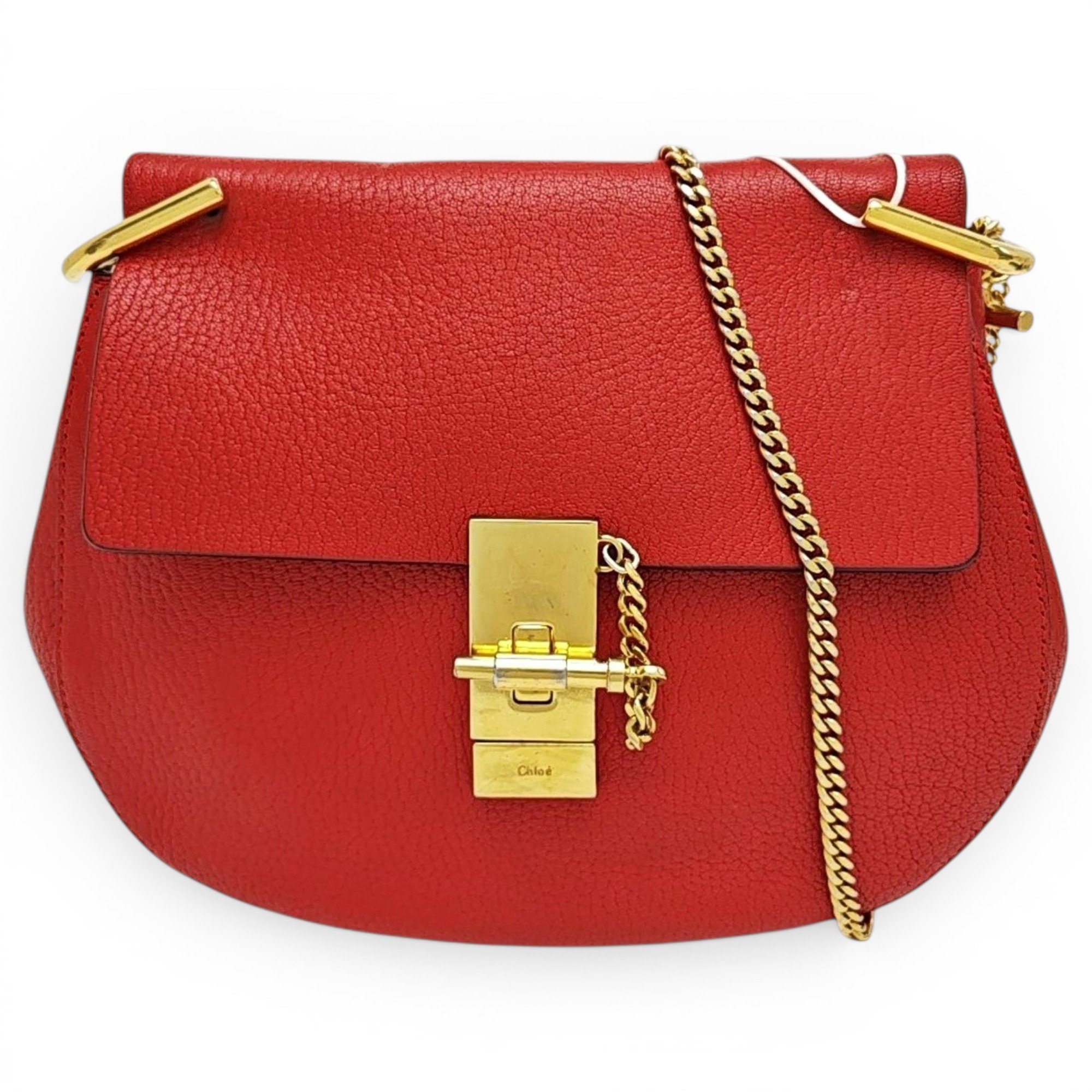 Drew leather handbag