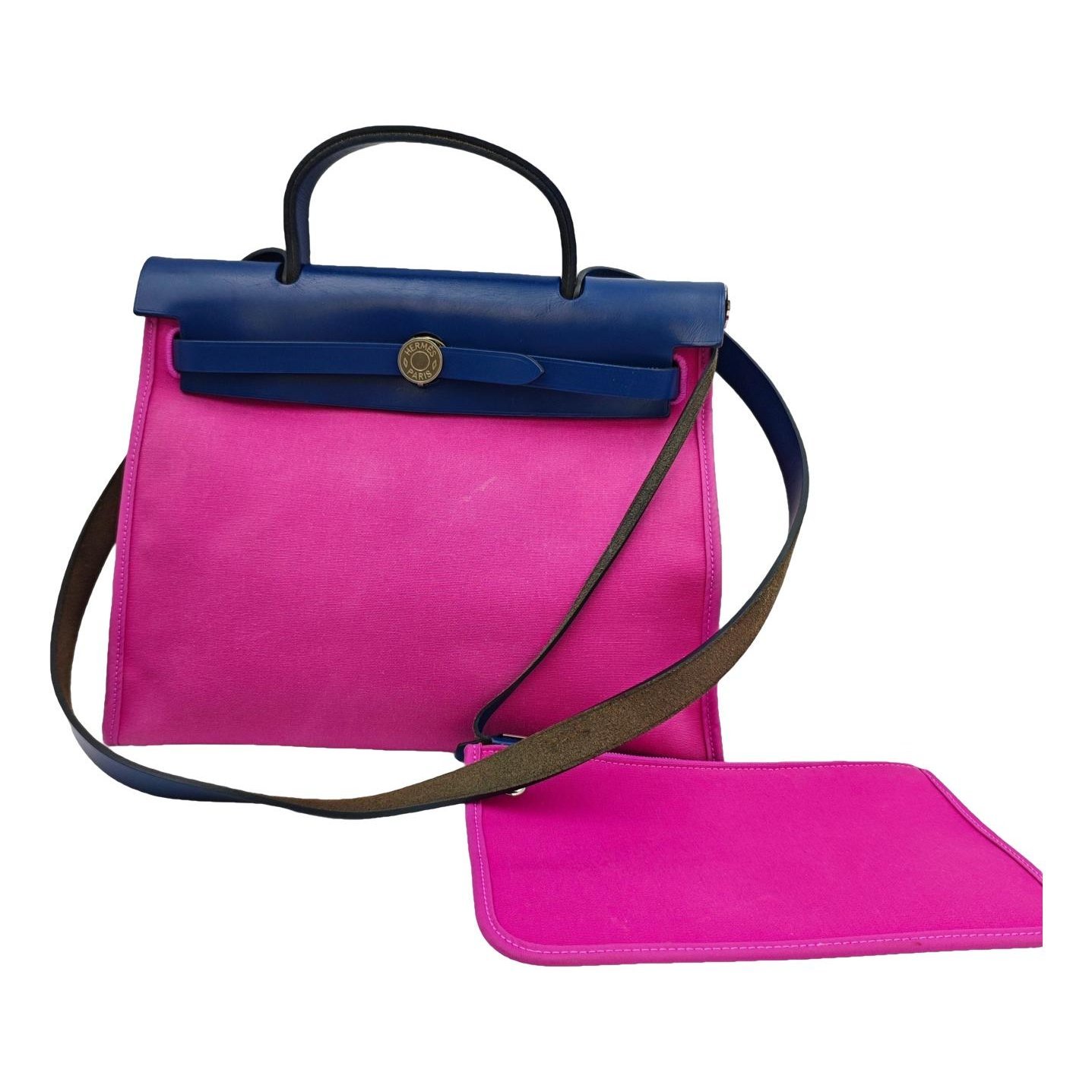 Hermes Herbag Handbag Pink