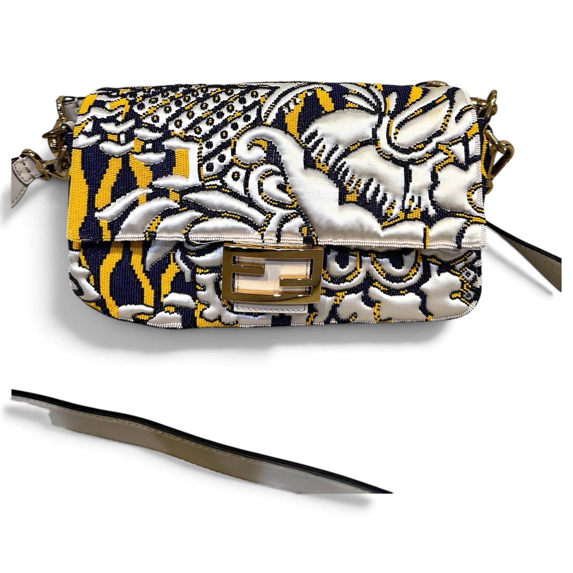 Baguette glitter handbag