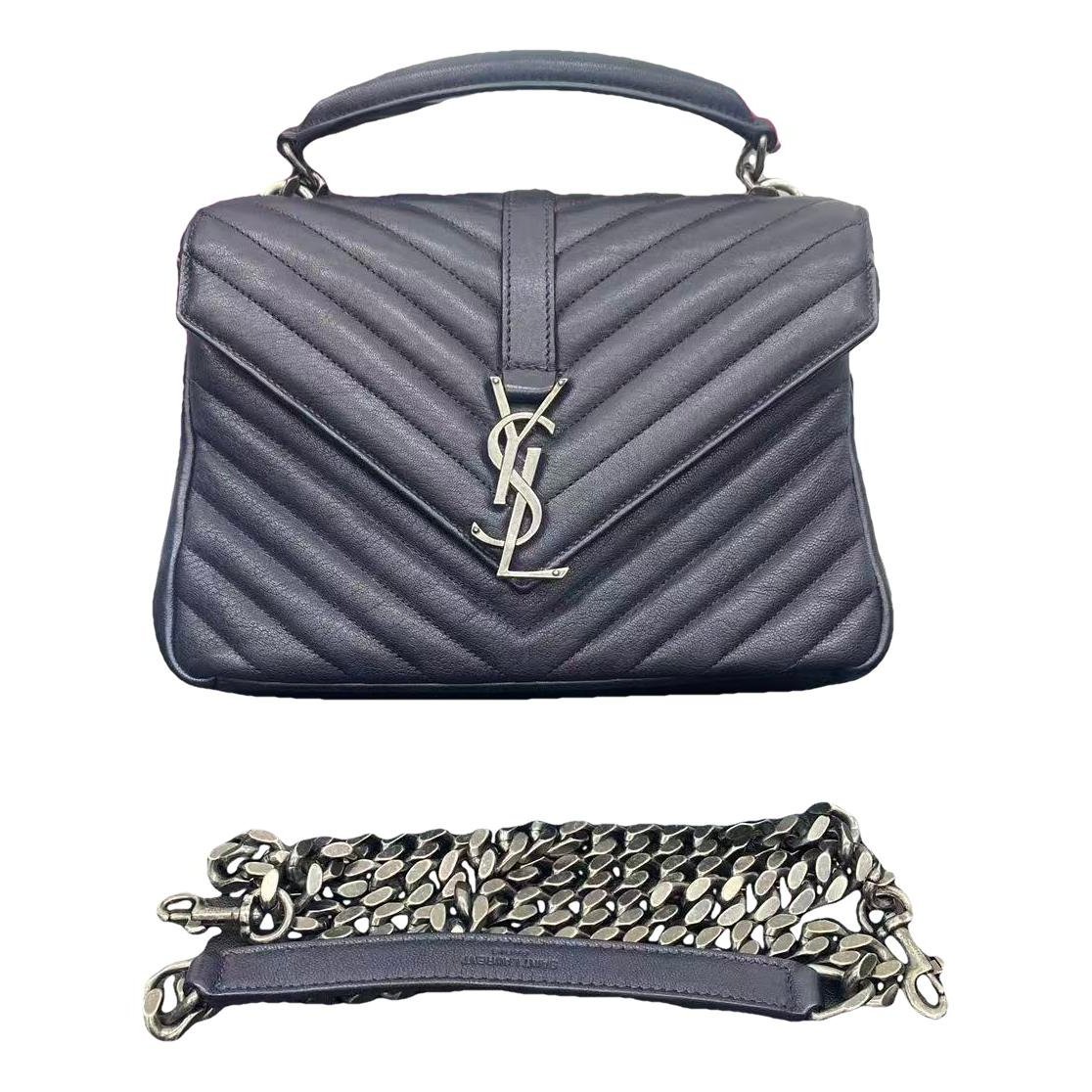 Collége monogramme leather handbag