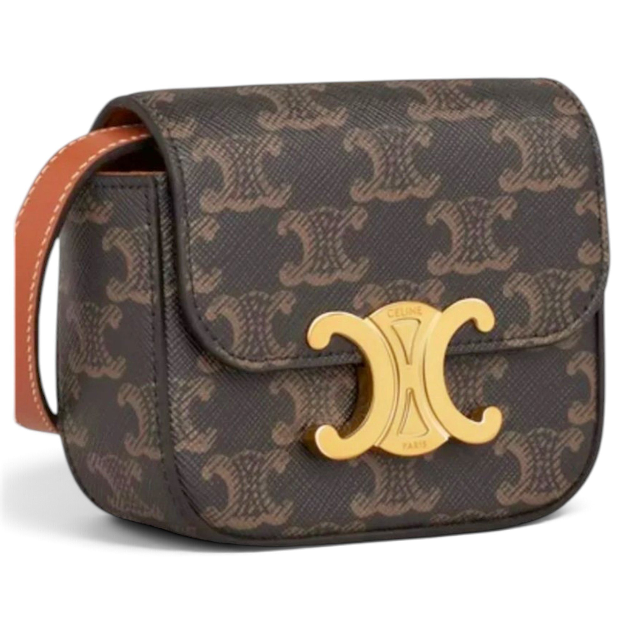 Triomphe leather crossbody bag