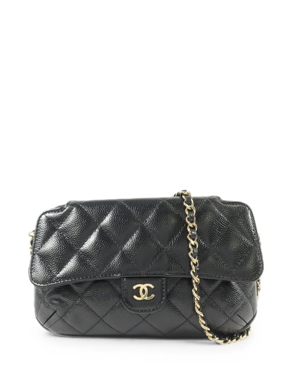 quilted CC shoulder bag