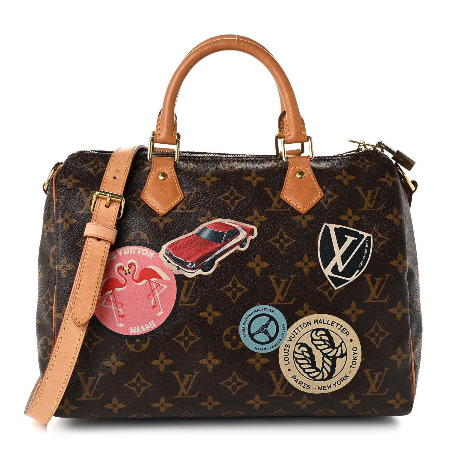 Louis Vuitton Monogram My World Tour Speedy Bandouliere 30