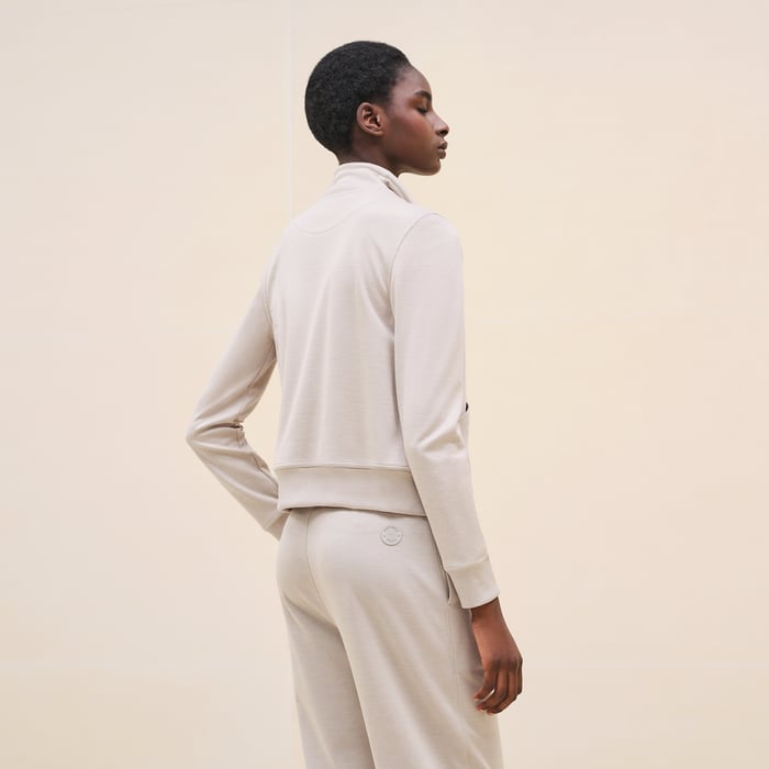 Beige Glaise Zipped Jacket