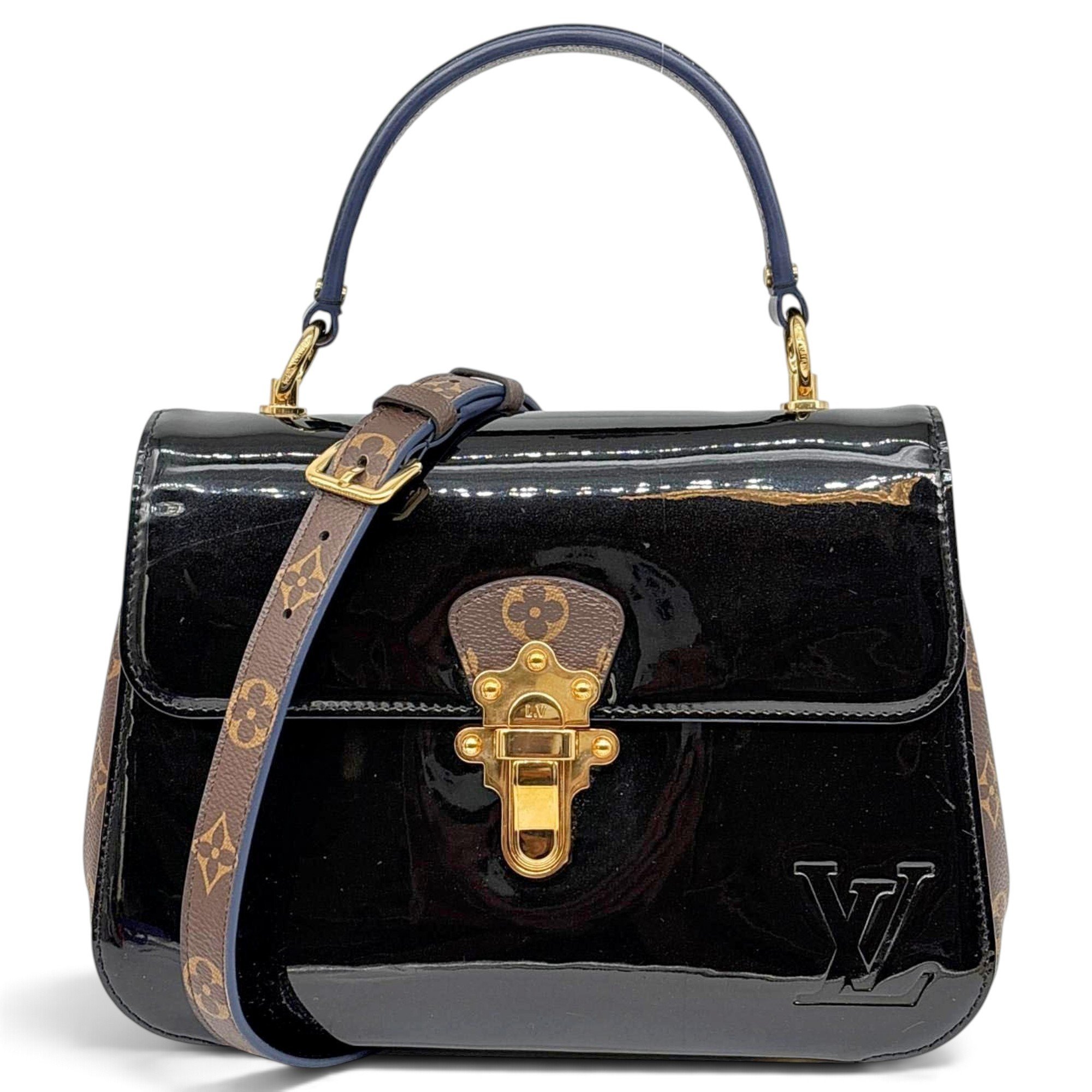 Cherrywood leather handbag