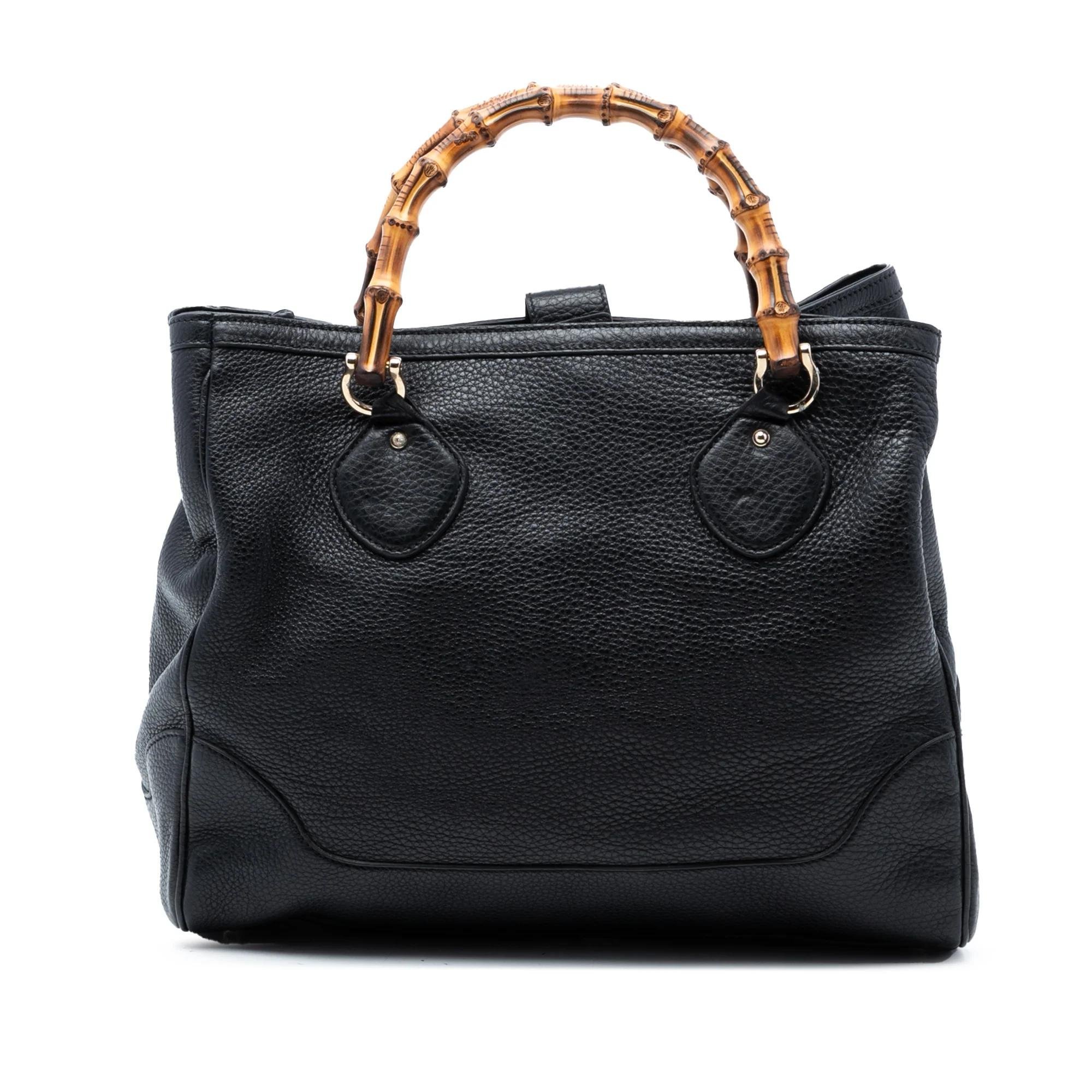 Bamboo pony-style calfskin tote