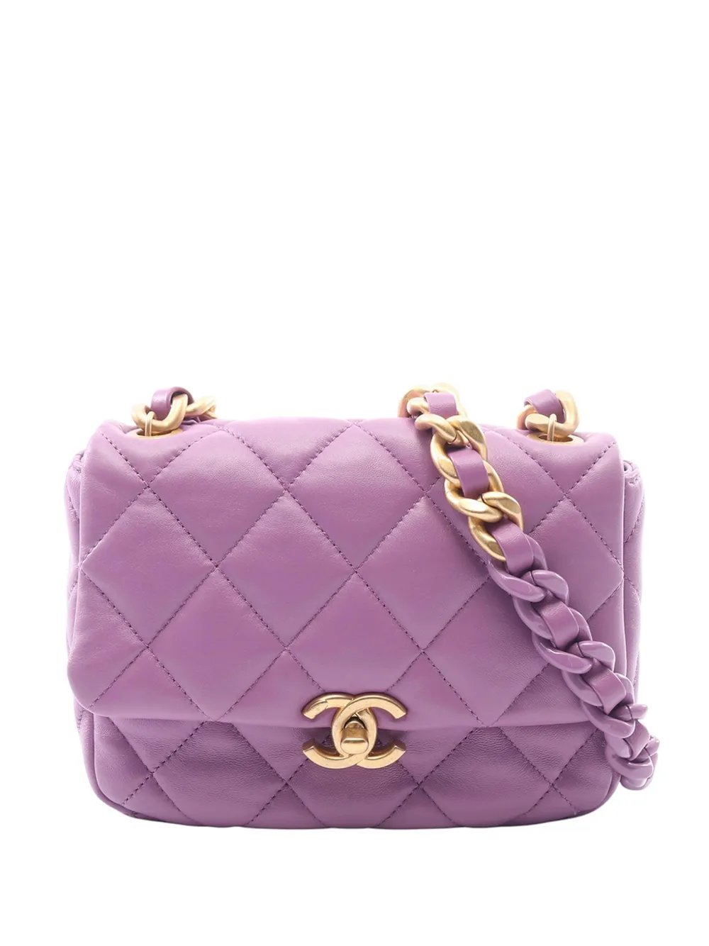 2021-2026 Mini Quilted Lambskin Candy Chain Flap crossbody bag