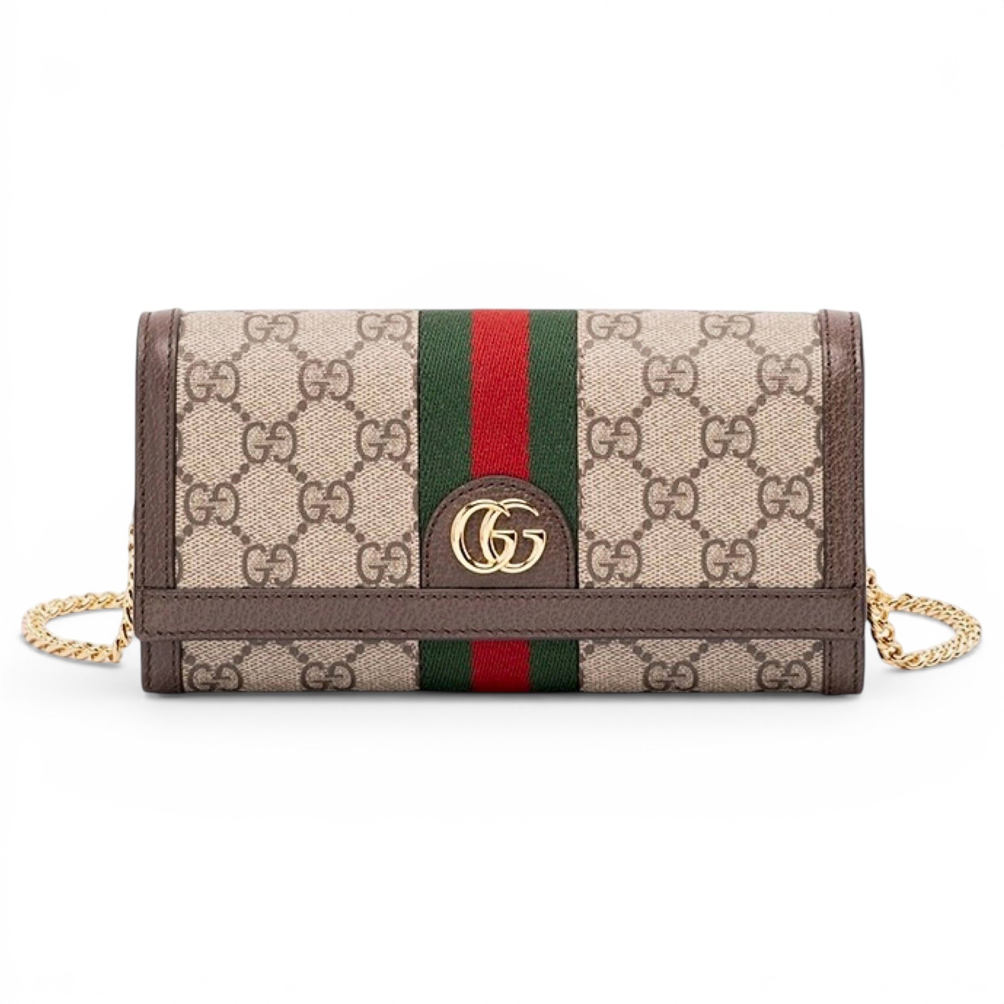 Ophidia Chain Wallet leather crossbody bag